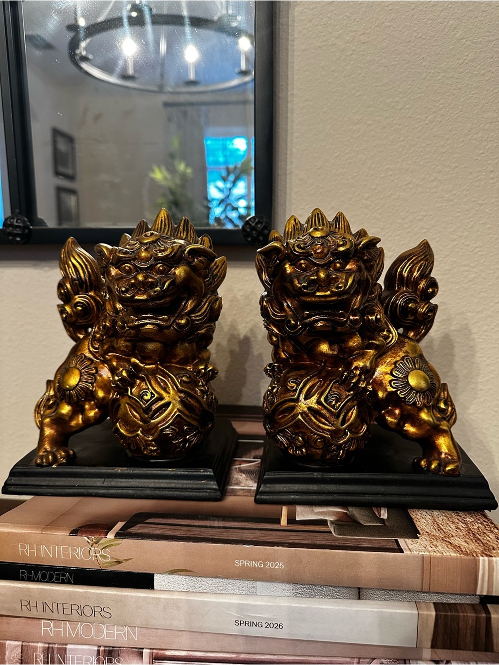 Pier 1 Imports Golden Dragons Bookends set of 2